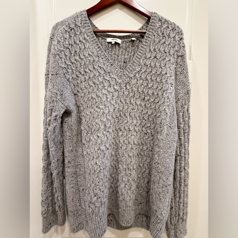 Vince Gray Textured Women's Sweater